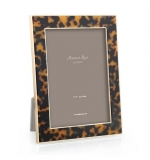 Faux Tortoiseshell & Gold 5x7 Photo Frame